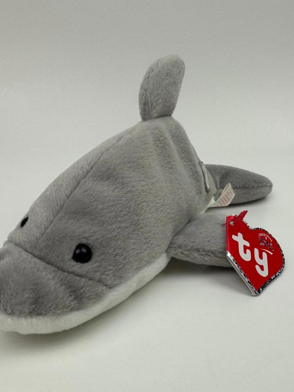 Ty Beanie Baby BBOC Exclusive Flash the Dolphin! Original 9 Replica!